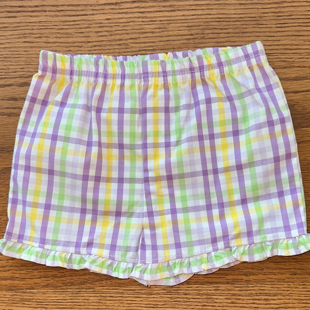 New Garanimals Plaid Kids Shorts 3-6M 100% cotton